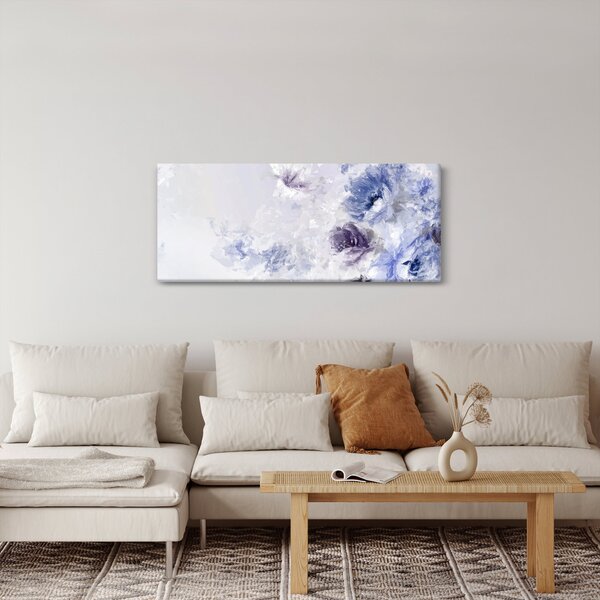 Slika - Cvijeće, teksturirana slika (120x50 cm)
