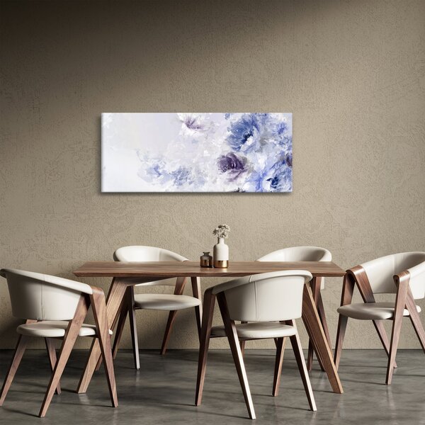 Slika - Cvijeće, teksturirana slika (120x50 cm)