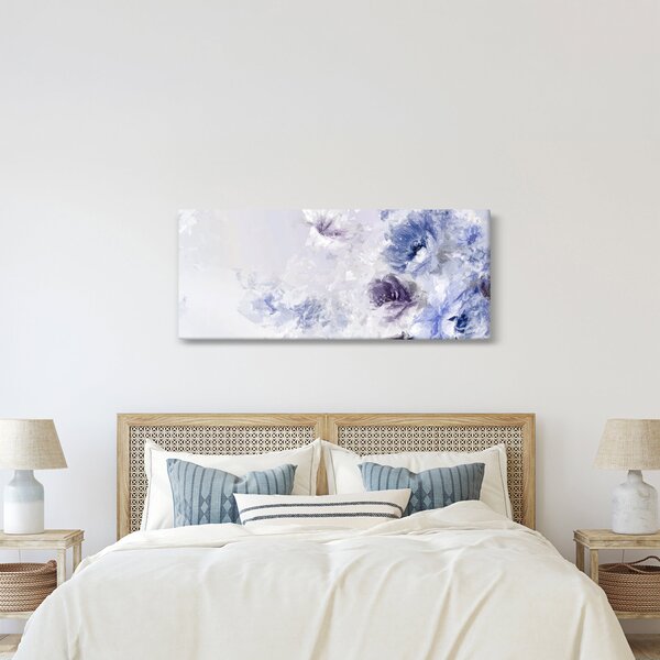 Slika - Cvijeće, teksturirana slika (120x50 cm)