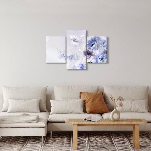 Slika - Cvijeće, teksturirana slika (90x60 cm)