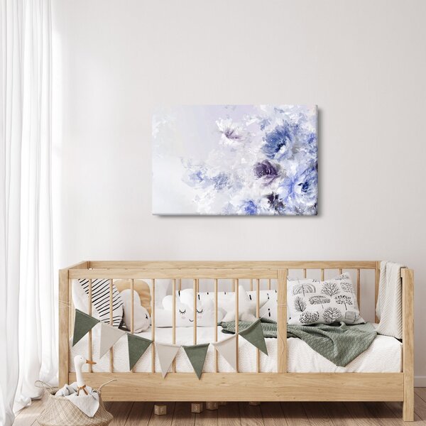 Slika - Cvijeće, teksturirana slika (90x60 cm)