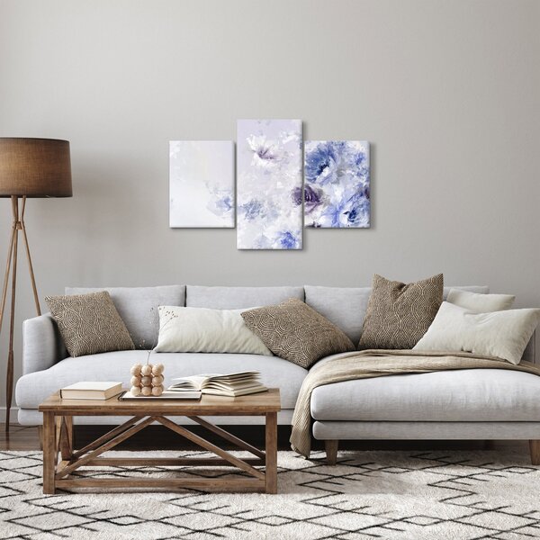 Slika - Cvijeće, teksturirana slika (90x60 cm)