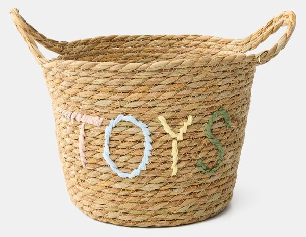 Sinsay - Pletena košara za pohranu s natpisom „Toys“