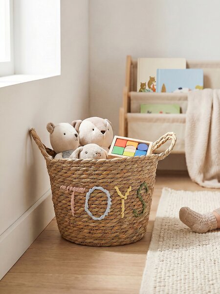Sinsay - Pletena košara za pohranu s natpisom „Toys“