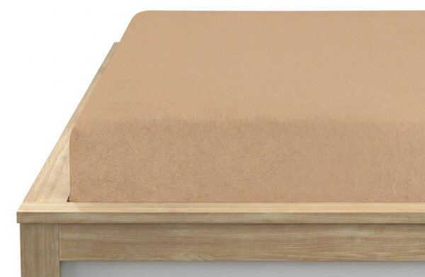 Frotirna plahta PREMIUM bež 140x200 cm