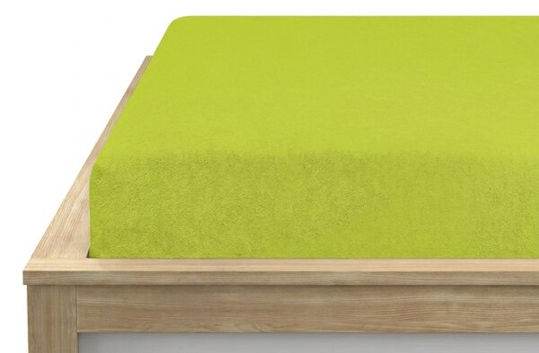 Frotir plahta PREMIUM limeta 140x200 cm