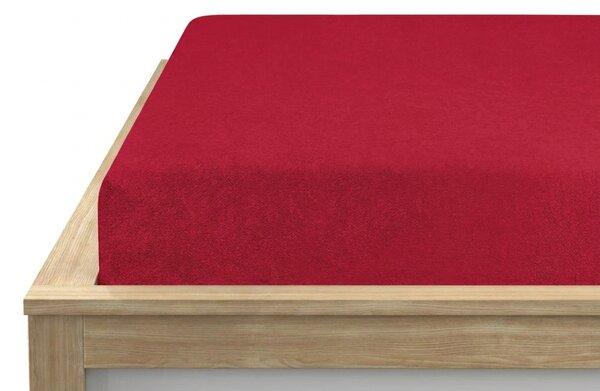 Frotirna plahta PREMIUM crvena 180x200 cm