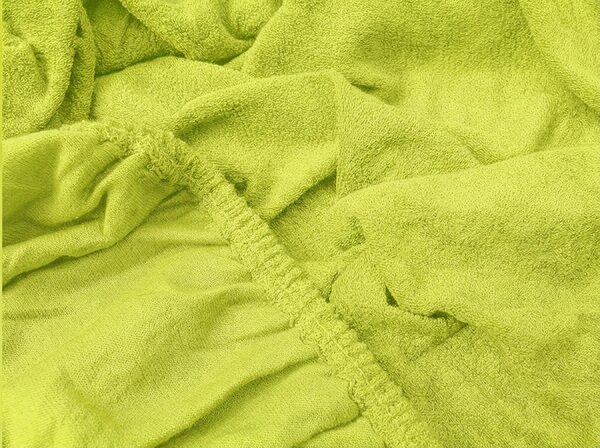 Frotir plahta PREMIUM limeta 140x200 cm