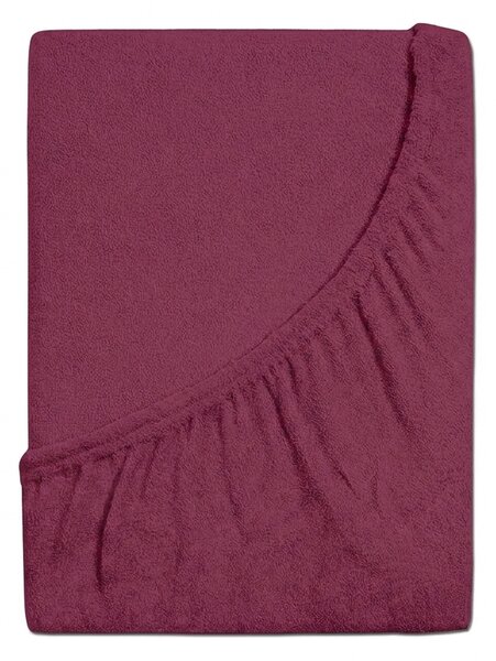 Premium frotirna plahta za dječji krevetić 60x120 cm bordo
