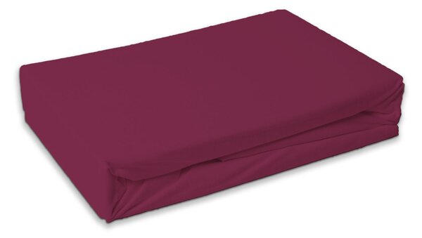 Premium frotirna plahta za dječji krevetić 60x120 cm bordo