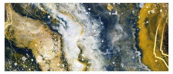 Slika - Zlatna apstrakcija (120x50 cm)