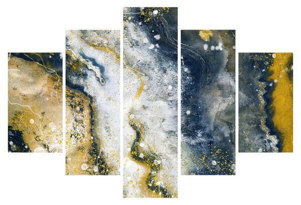Slika - Zlatna apstrakcija (150x105 cm)