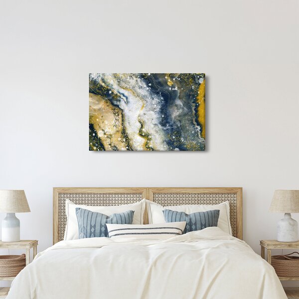 Slika - Zlatna apstrakcija (90x60 cm)