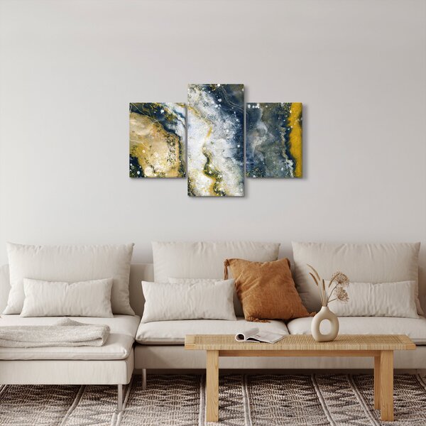 Slika - Zlatna apstrakcija (90x60 cm)
