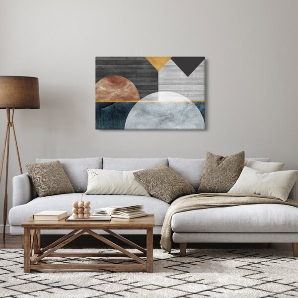 Slika - Oblici i teksture (90x60 cm)