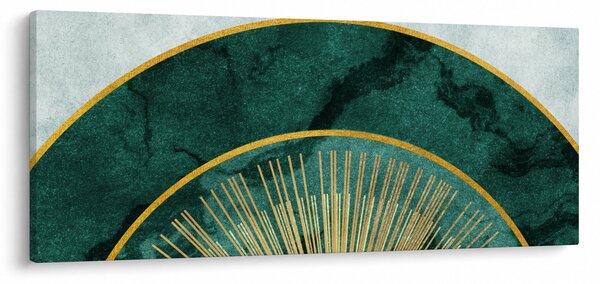 Slika - Oblici sa zlatnom teksturom (120x50 cm)