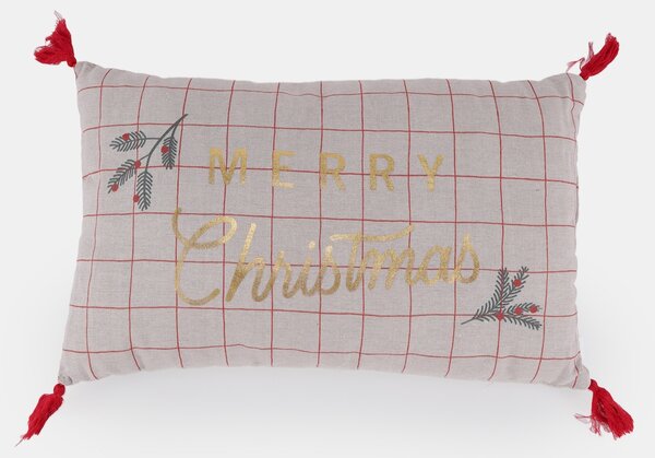 Sinsay - Božićna jastuk s natpisom „Merry Christmas”