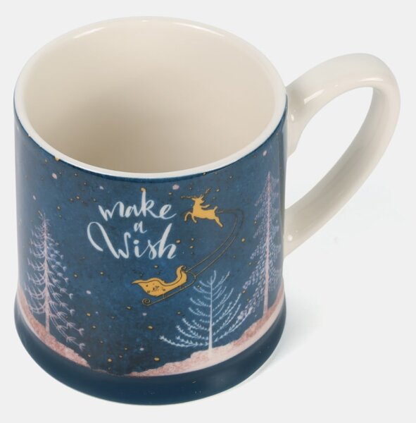 Sinsay - Keramička božićna šalica s natpisom „Make a Wish“