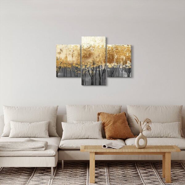 Slika - Zlatna stabla (90x60 cm)