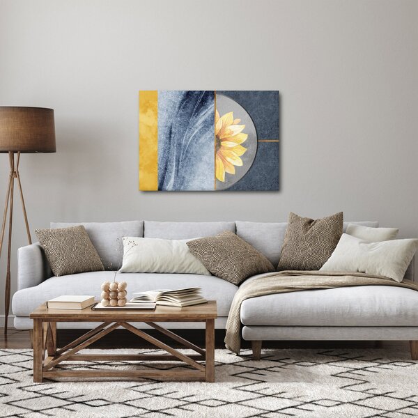 Slika - Oblici i cvijet (70x50 cm)