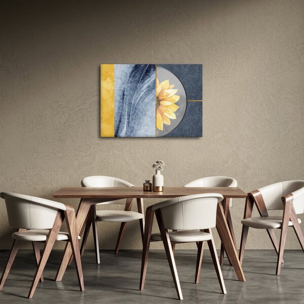 Slika - Oblici i cvijet (70x50 cm)