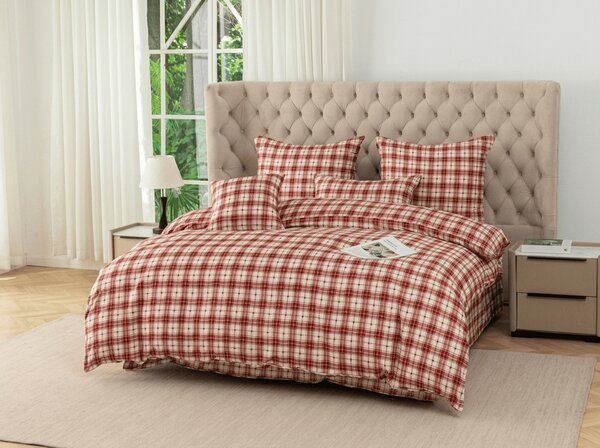 Posteljina od mikrovlakana TARTAN HEART šarena Dimenzije posteljine: 70 x 90 cm | 140 x 200 cm
