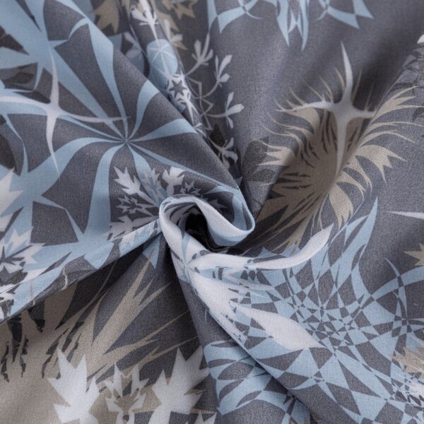 Plahta od mikrovlakana SNOWFLAKE modro-siva 90x200 cm