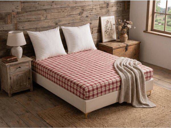 Plahta od mikrovlakana TARTAN SRCE šarena 90x200 cm