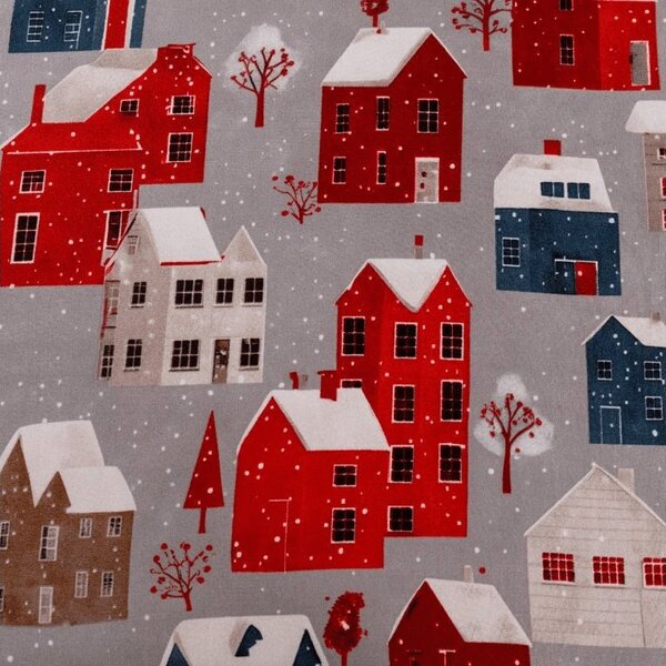 Plahta od mikrovlakana WINTER COTTAGE siva 90x200 cm