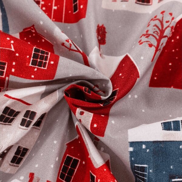 Plahta od mikrovlakana WINTER COTTAGE siva 90x200 cm