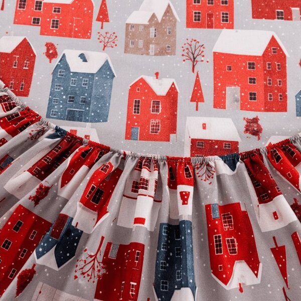 Plahta od mikrovlakana WINTER COTTAGE siva 90x200 cm