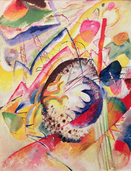 Wassily Kandinsky - Reprodukcija umjetnosti Large Study, 1914, (30 x 40 cm)