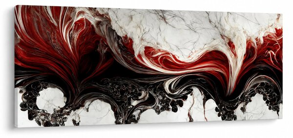 Slika - Mramorirana apstrakcija (120x50 cm)