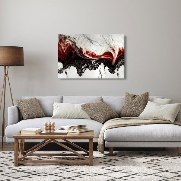 Slika - Mramorirana apstrakcija (90x60 cm)