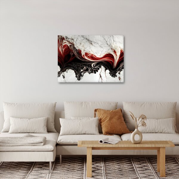 Slika - Mramorirana apstrakcija (70x50 cm)