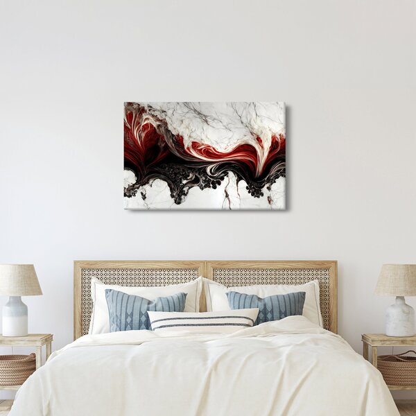Slika - Mramorirana apstrakcija (90x60 cm)