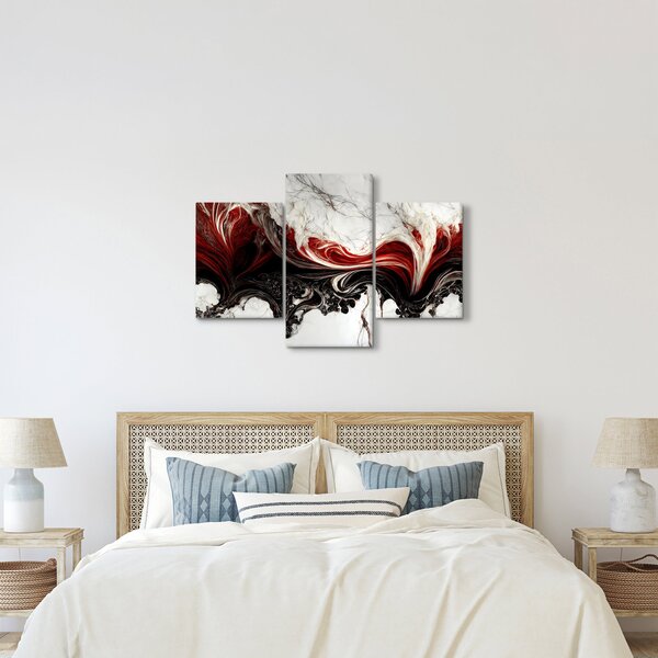 Slika - Mramorirana apstrakcija (90x60 cm)