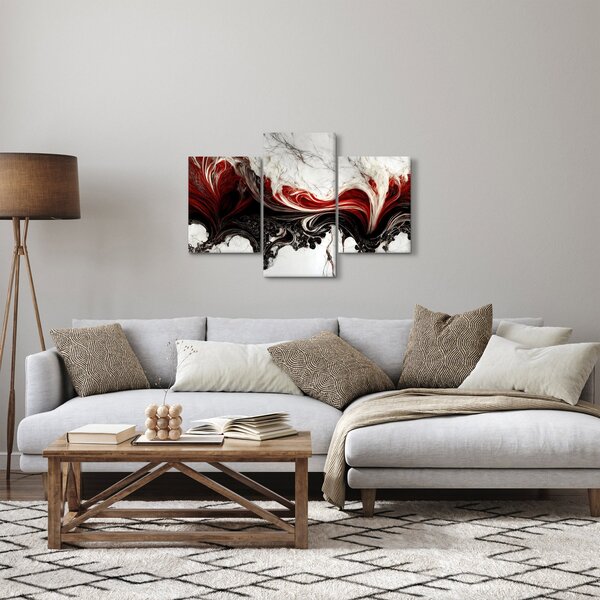 Slika - Mramorirana apstrakcija (90x60 cm)