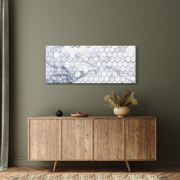 Slika - Mramorirani šesterokuti (120x50 cm)