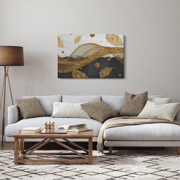 Slika - Zlatno perje (90x60 cm)