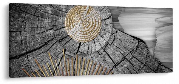 Slika - Deblo u kolažu (120x50 cm)