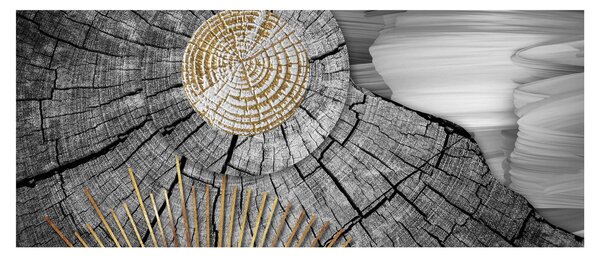 Slika - Deblo u kolažu (120x50 cm)