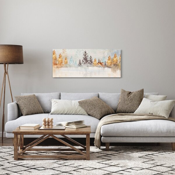 Slika - Akvarel šuma (120x50 cm)