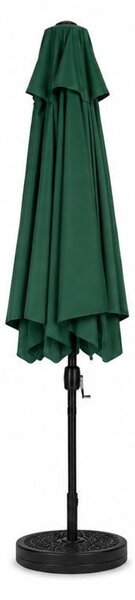 Elegantni vrtni suncobran s podesivim nagibom 200x130 cm Siva