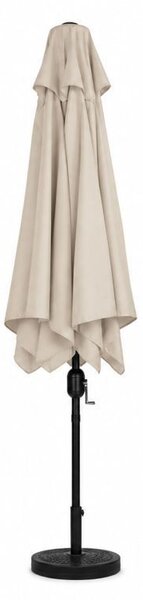 Elegantni vrtni suncobran s podesivim nagibom 200x130 cm Siva