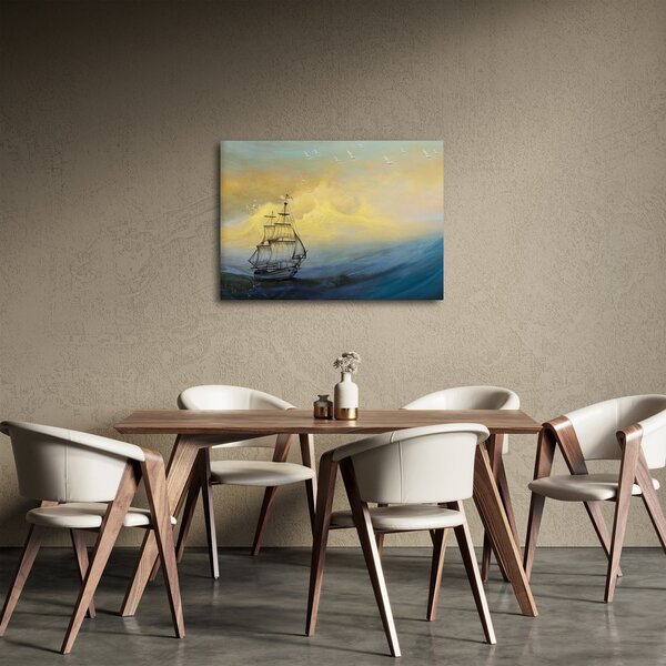 Slika - Slikani brodovi na moru (70x50 cm)