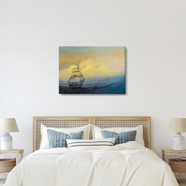 Slika - Slikani brodovi na moru (70x50 cm)