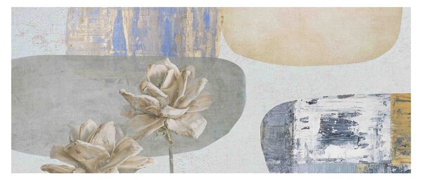 Slika - Slikano cvijeće sa teksturom (120x50 cm)
