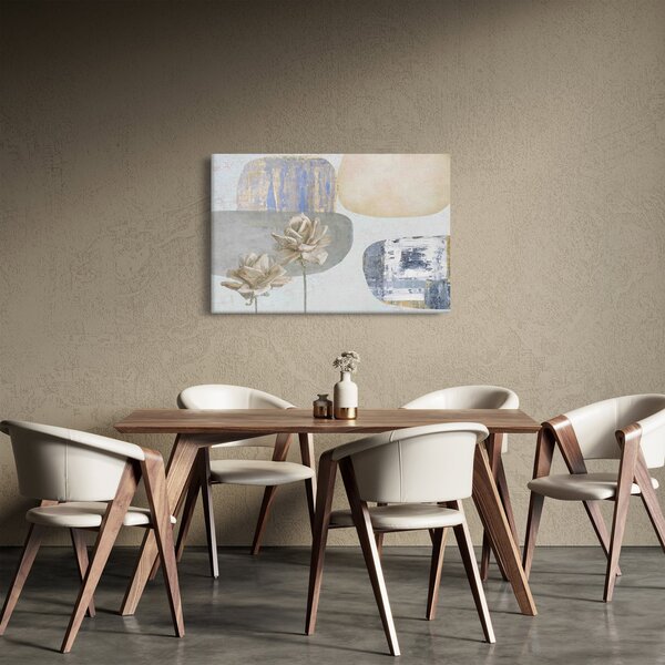 Slika - Slikano cvijeće sa teksturom (90x60 cm)