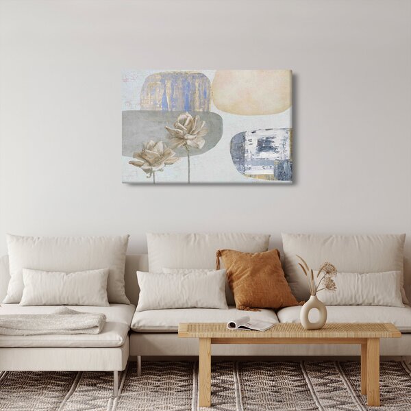 Slika - Slikano cvijeće sa teksturom (90x60 cm)